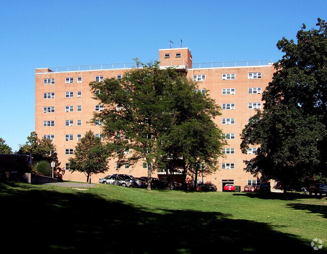 View from the southwest - Colonial Apartments I & II