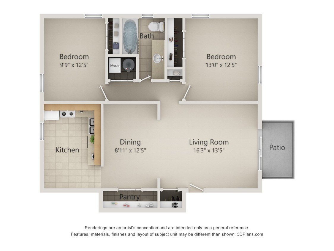 Two bedroom - Marquette Manor