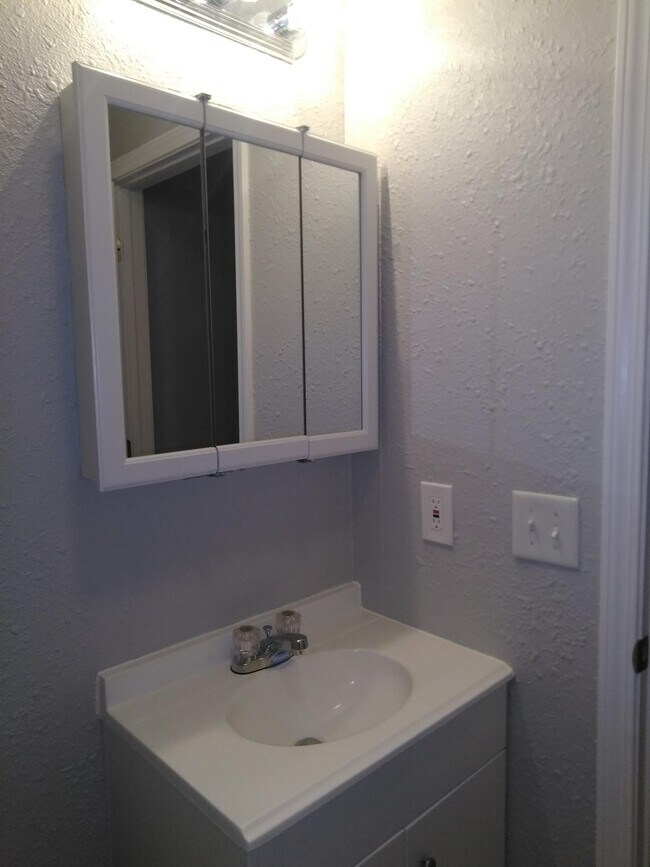 Bathroom vanity and medicine cabinet - 1501 Francis St