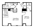 1 Bedroom 1 Bath