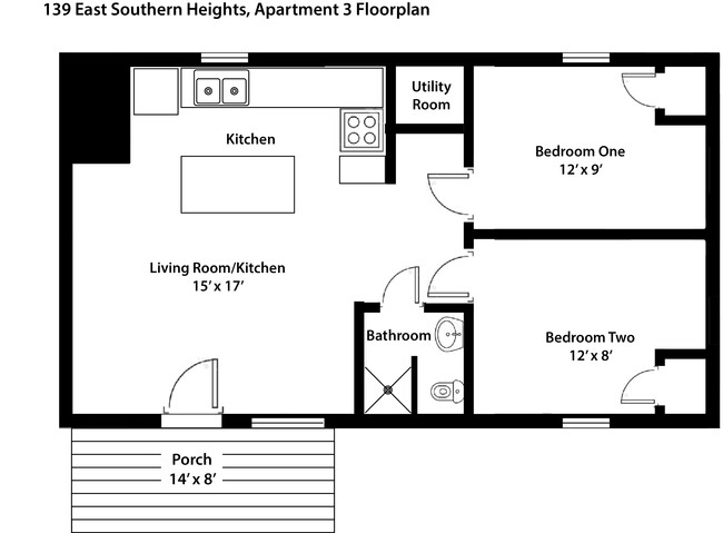 Apartment Floor Plan - 139 E Southern Heights Ave