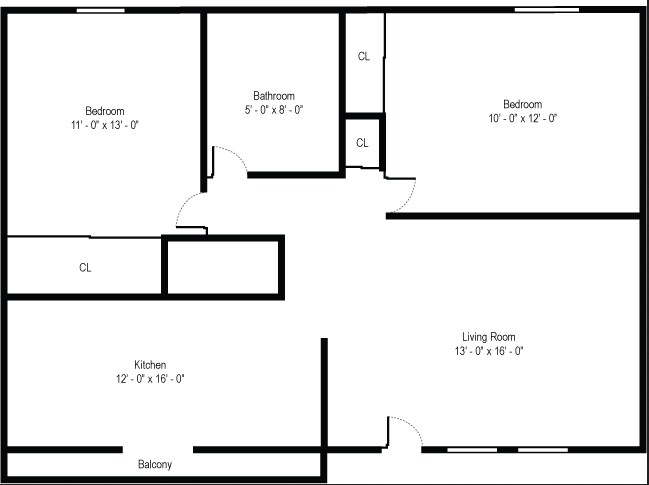 2HAB/1BA - Holly Brook Apartments