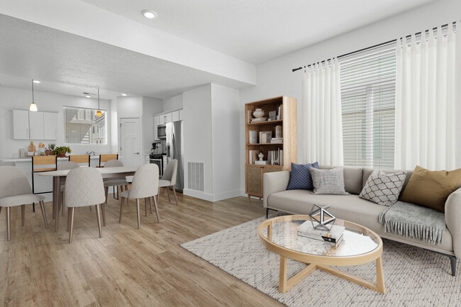 Livingroom view near the stairs leading to 3rd level - Coventry Townhomes