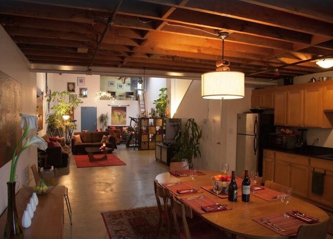 View from the kitchen running the length of the downstairs - 1924 Union St