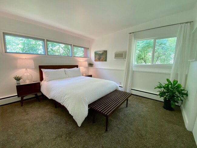 Largest bedroom. Queen bed and 2 large cedar lined closets - 983 Cayuga Heights Rd
