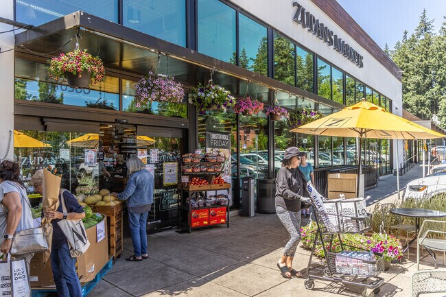 Zupan's Market, a family-owned chain, carries upmarket grocery items, meat, flowers and wine.
