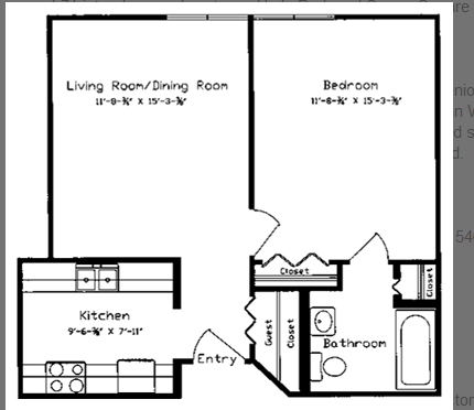 1BR/1BA - The Evanston