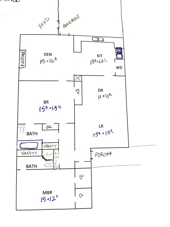 Layout/floorplan - 3619 Hopetown Dr
