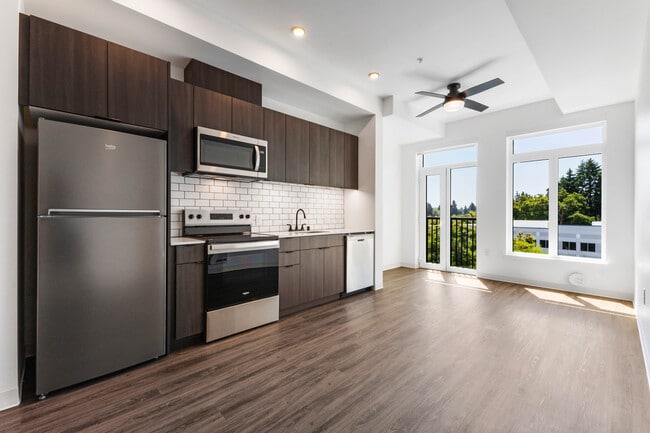 629 A4 Kitchen and View - 629 Apartments