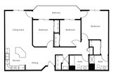 3 Bed 2 Bath | 1408 sqft