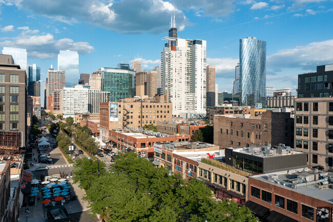 horizonte de la ciudad, fulton Market - Skybridge