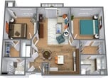 2 Bedroom 2 Bathroom