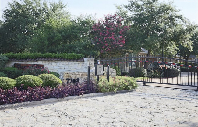 San Felipe Townhome gated entrance - 7708 San Felipe Blvd