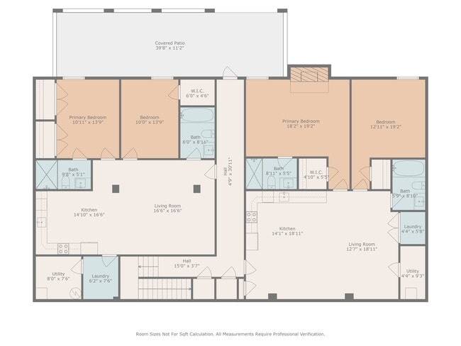 Left side floor plan is unit D - 216 Legion Dr Apartments
