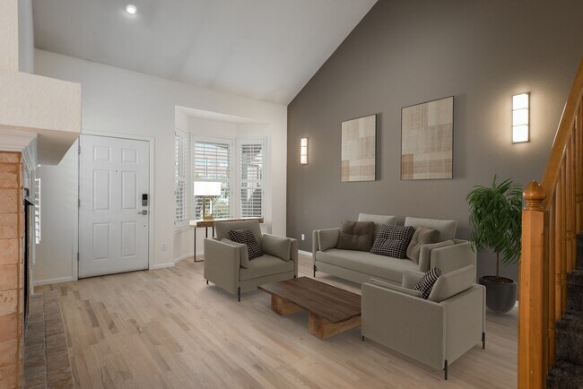 Virtual Rendering of Living Room with furniture - 7358 E Lowry Blvd