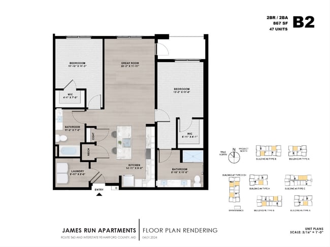 Interior Photo - James Run Apartments
