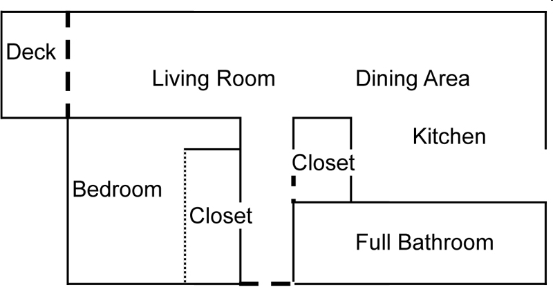 1BR/1BA - Manus House Apartments