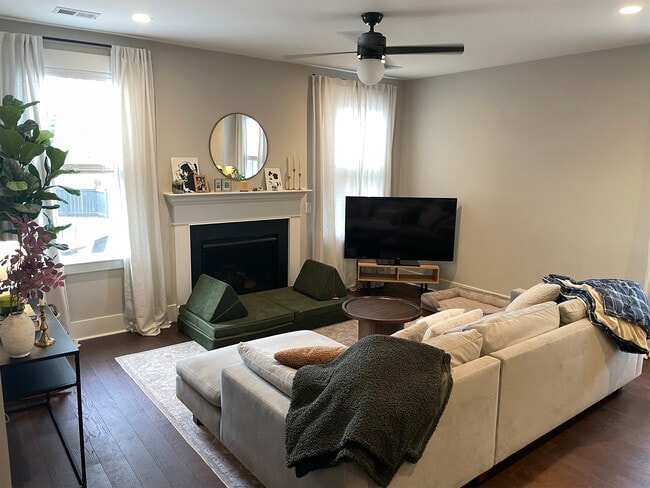 Living Area with Cozy Gas Fireplace - 2081 Utsey St