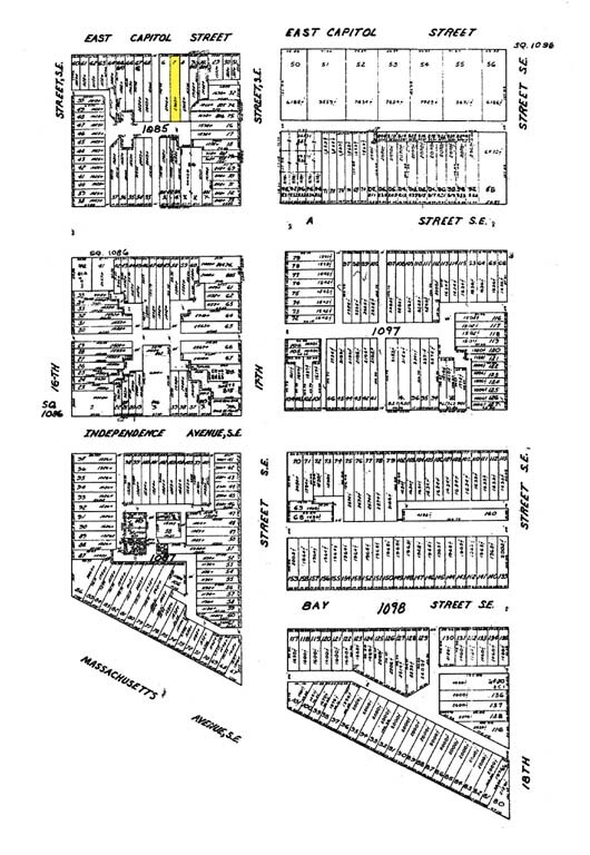 Plat Map - 1621 E Capitol St SE