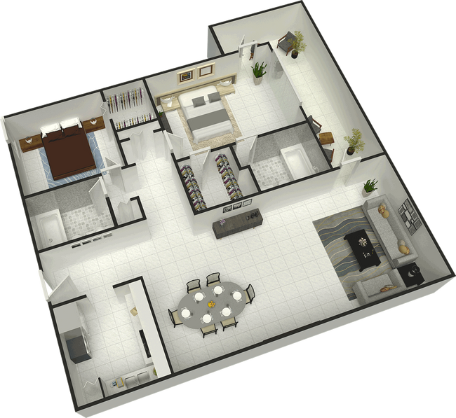 Floorplan - Aventura Oaks Apartments
