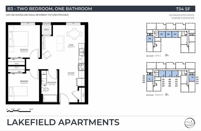 Plano de planta - Lakefield Apartments