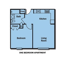 1HAB/1BA - Port Watson Commons Apartments