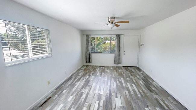 Living View from Stairs - 1302 Darby St