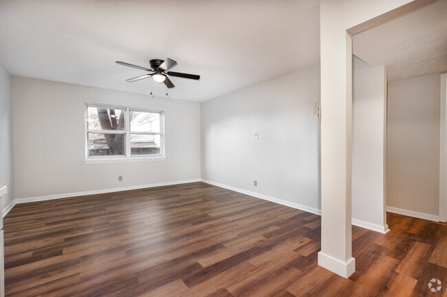 1BR, 1BA - 650SF - Living Room - Lucia Apartments - First Full Month Free!