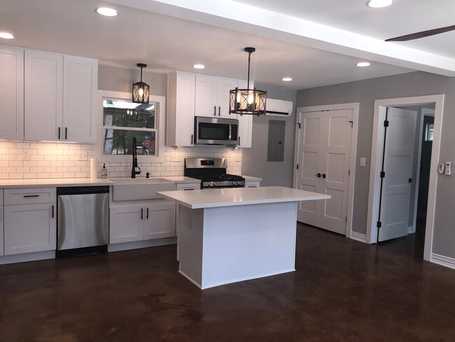 View of Kitchen from front door - 1742 W Main St