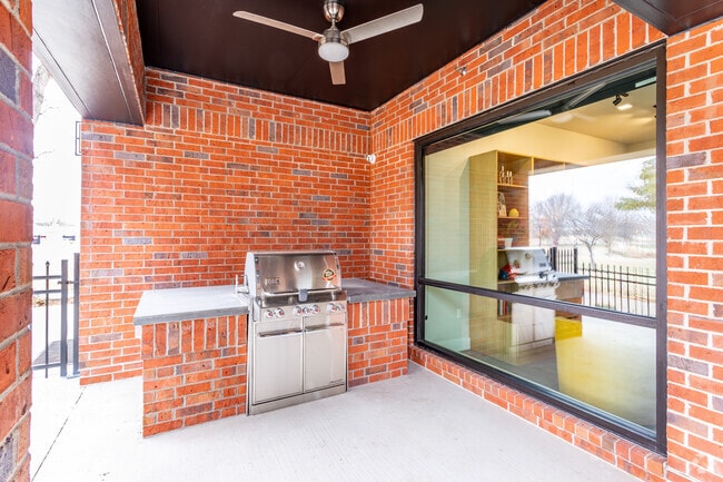 Community Patio - The Village Flats