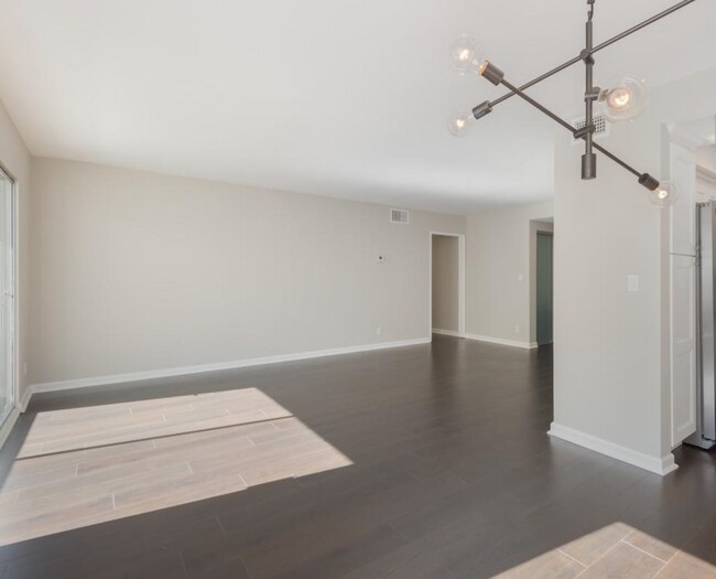 Dining room into living room - 1032 N Sweetzer Ave