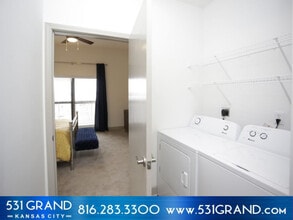 One bedroom laundry area - 531 Grand