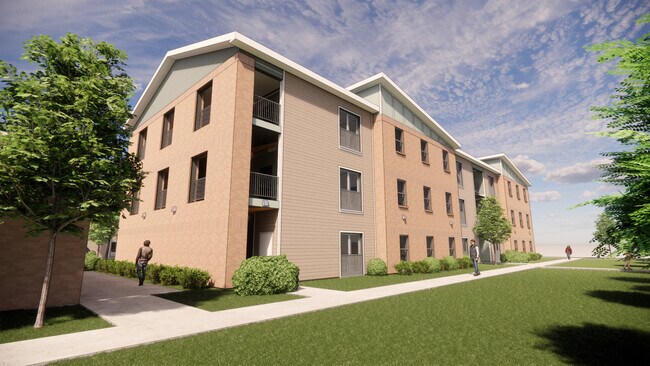Representación del exterior - Commonwealth Court Apartments