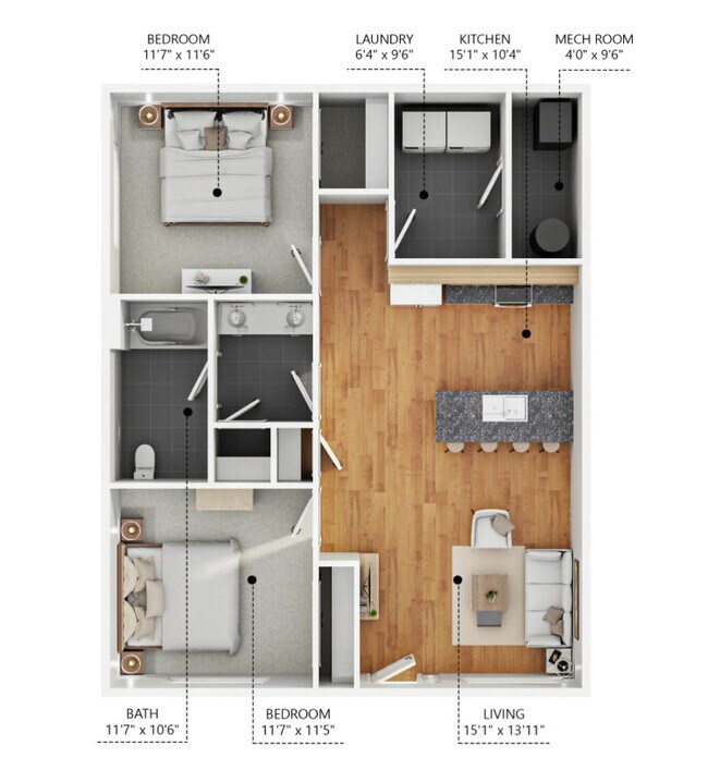Floorplan - Schoolyard Rowhomes