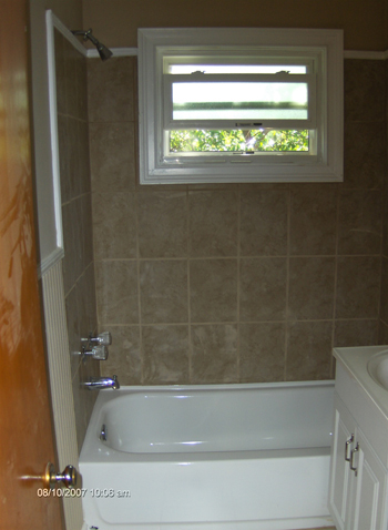 New Tile Bathroom - Virginia Highland Apartments