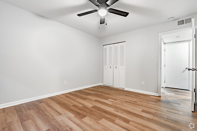 1BR, 1BA - 650SF - Primary Bedroom - Lucia Apartments - First Full Month Free!