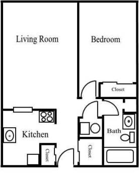 Plano de planta - College Hill Apartments