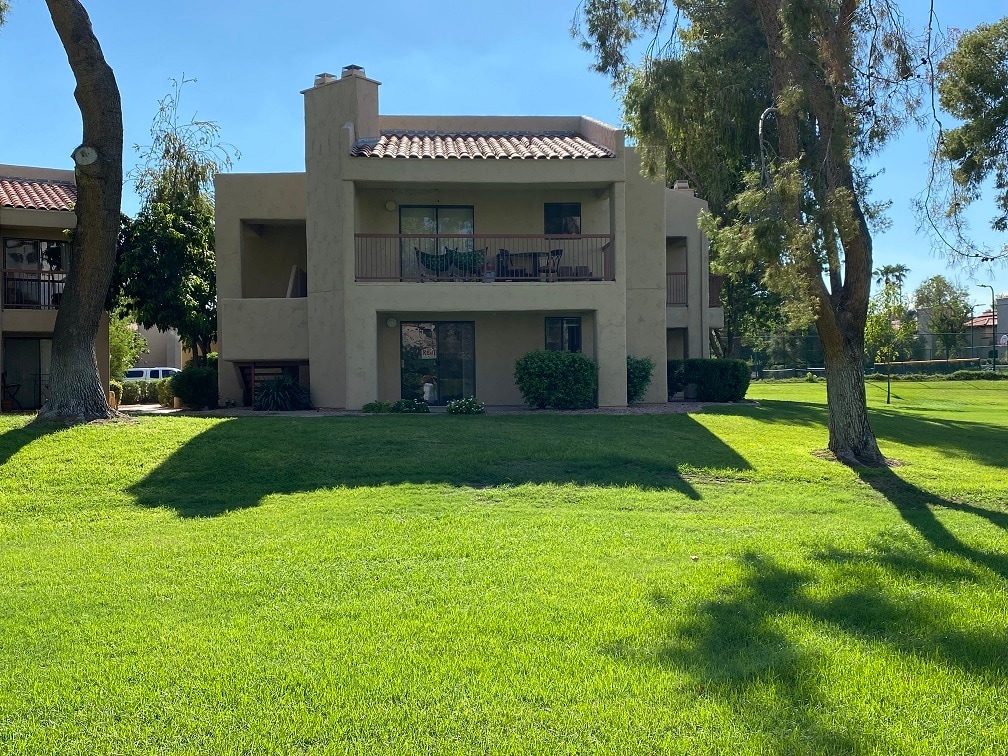 Condo is bottom unit - 9270 E Mission Ln