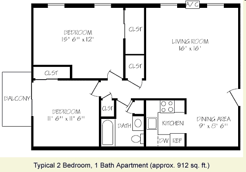 2BR/1BA - King Phillip Apartments