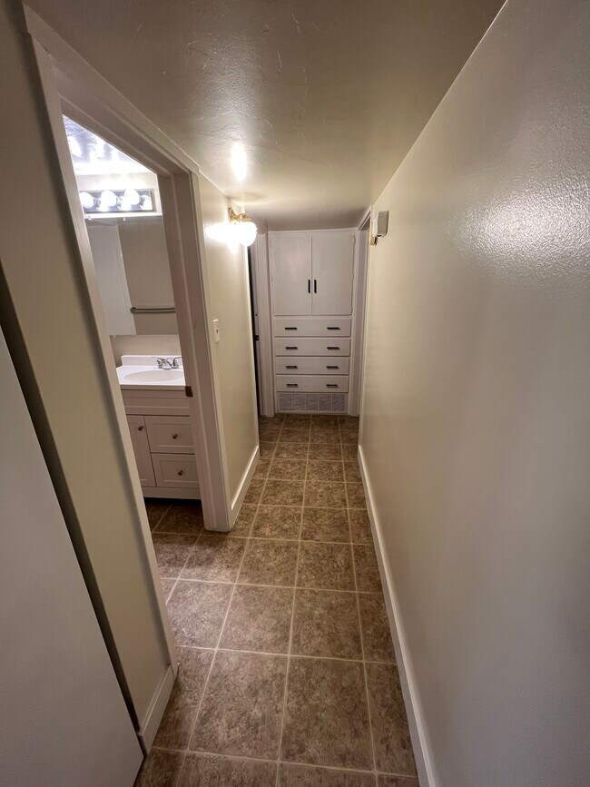 Hallway connecting bathroom and bedrooms - 1104 N 500 E
