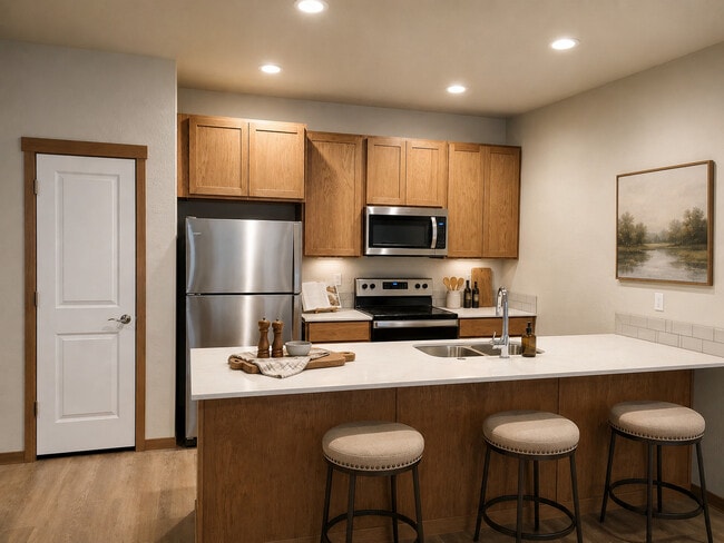 1366 Kitchen - Maplewood Villas