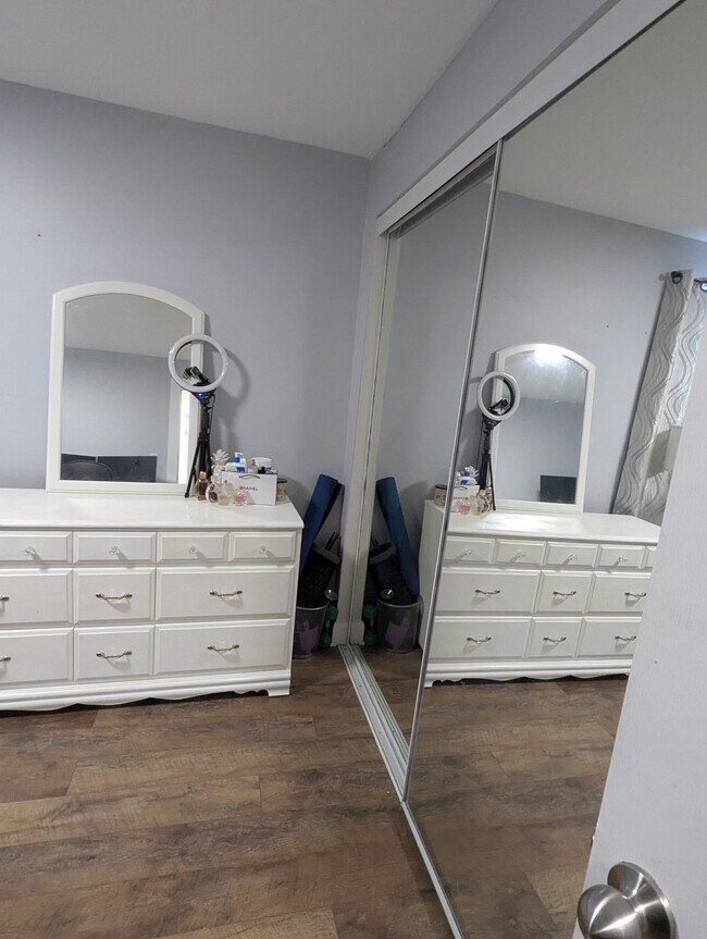 Master bedroom mirrored closet doors - 47 Sumac St