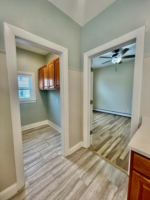 View from Kitchen to Pantry + Bedroom - 332 Hurley St