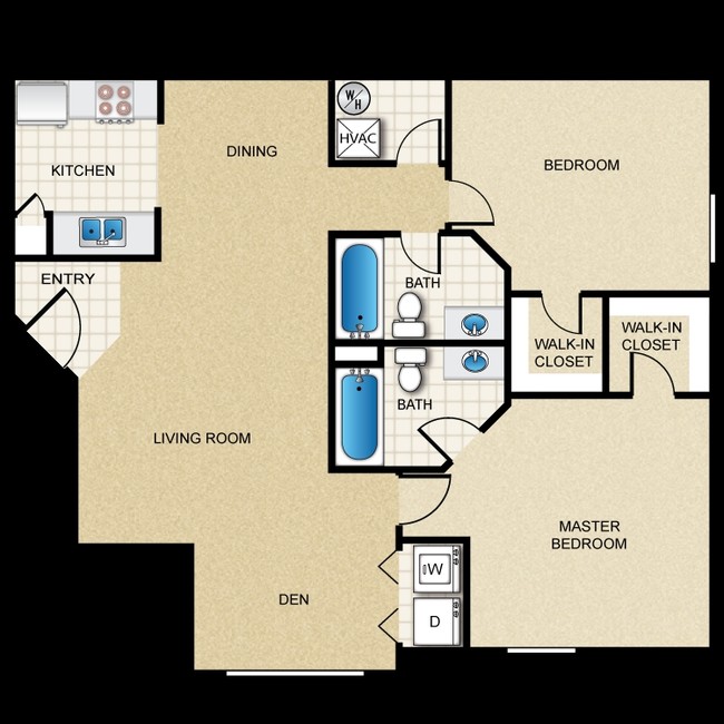 2BR/2BA - Tower Point Apartments