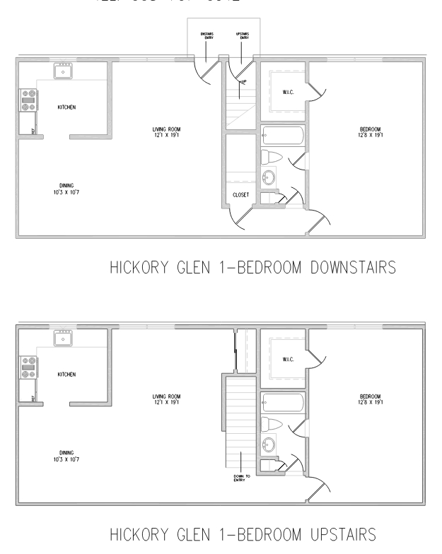 1BR/1BA - Hickory Glen