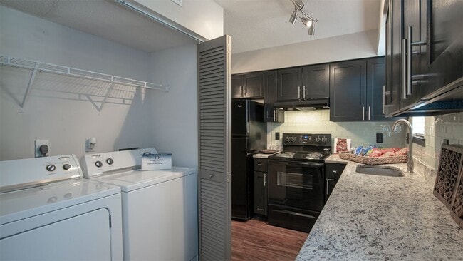 Skip the trip to the laundromat with private, in-home laundry appliances.* - Amberlake Village