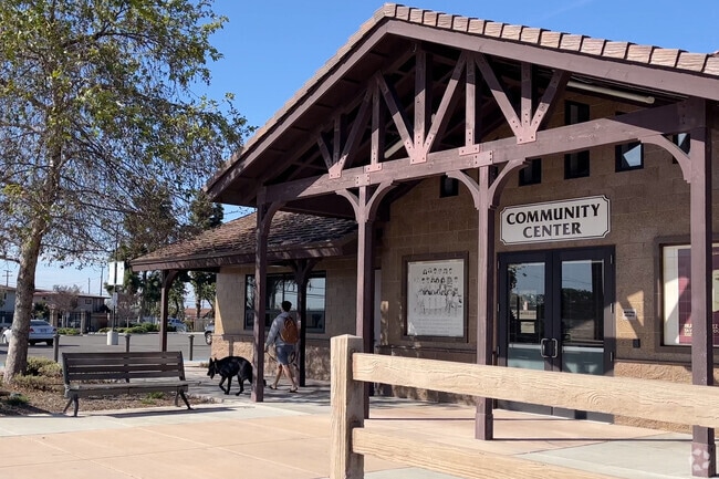 Engage in an activity or event at the Community Center in Stanton Central Park.