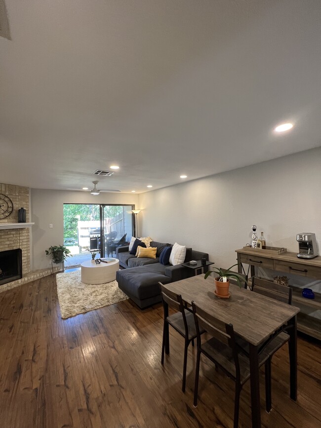 Dining room and Living room - 3801 Menchaca Rd