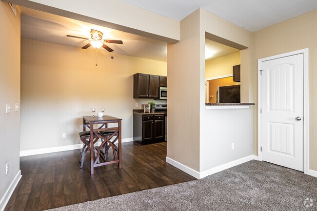 Two Bedroom Living Room-Dining - Heights at Delaware Ridge