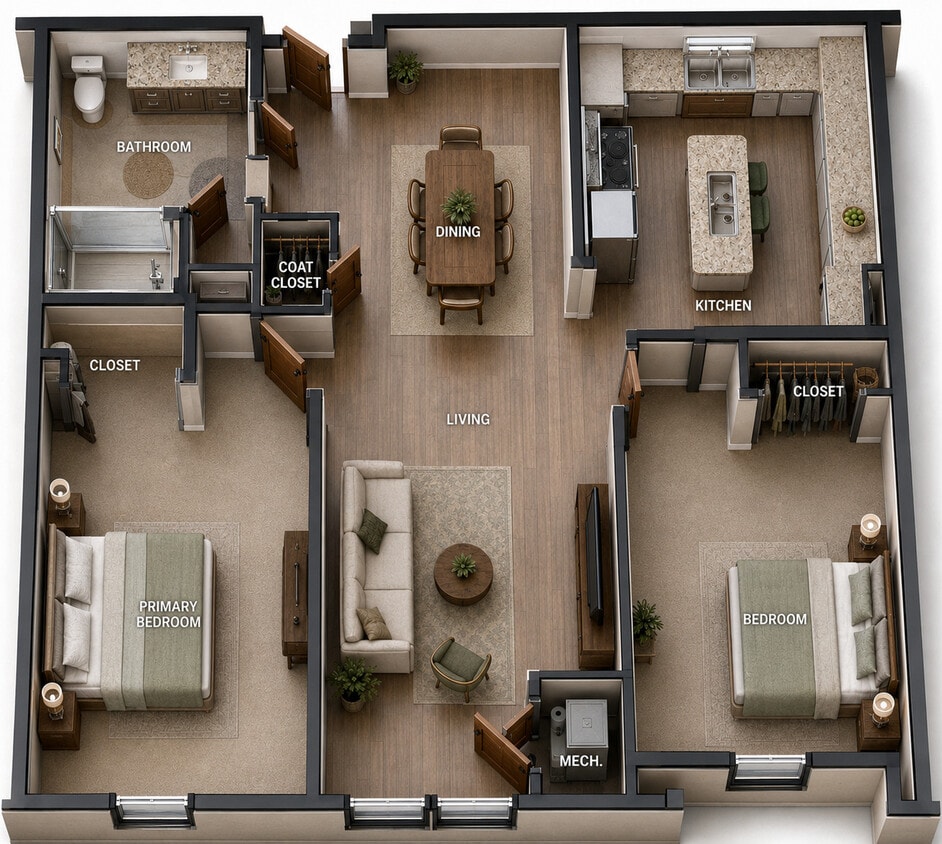 2 Bedroom - LG Lofts